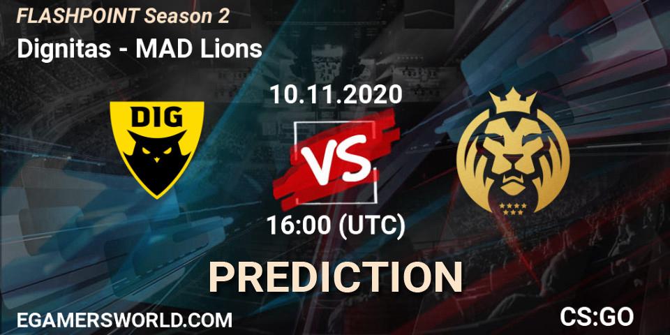 Dignitas - MAD Lions: ennuste. 11.11.2020 at 13:00, Counter-Strike (CS2), Flashpoint Season 2