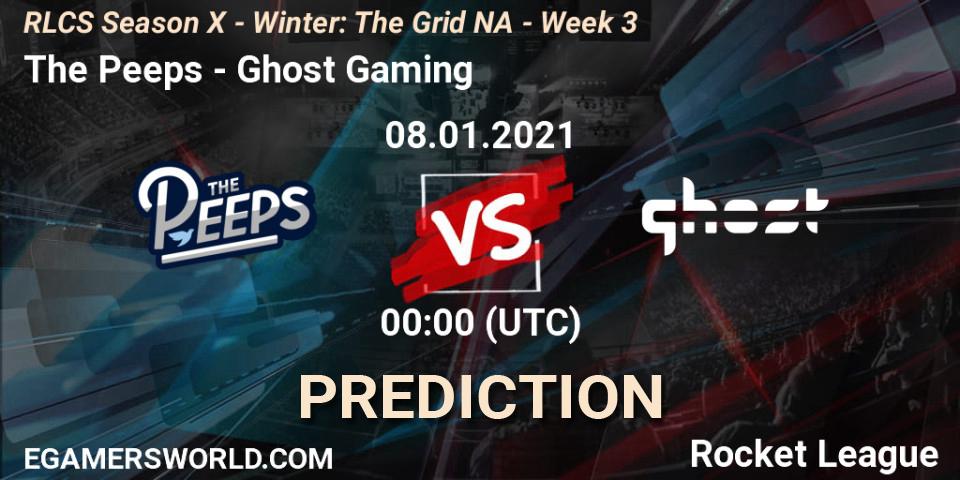 The Peeps - Ghost Gaming: ennuste. 15.01.21, Rocket League, RLCS Season X - Winter: The Grid NA - Week 3