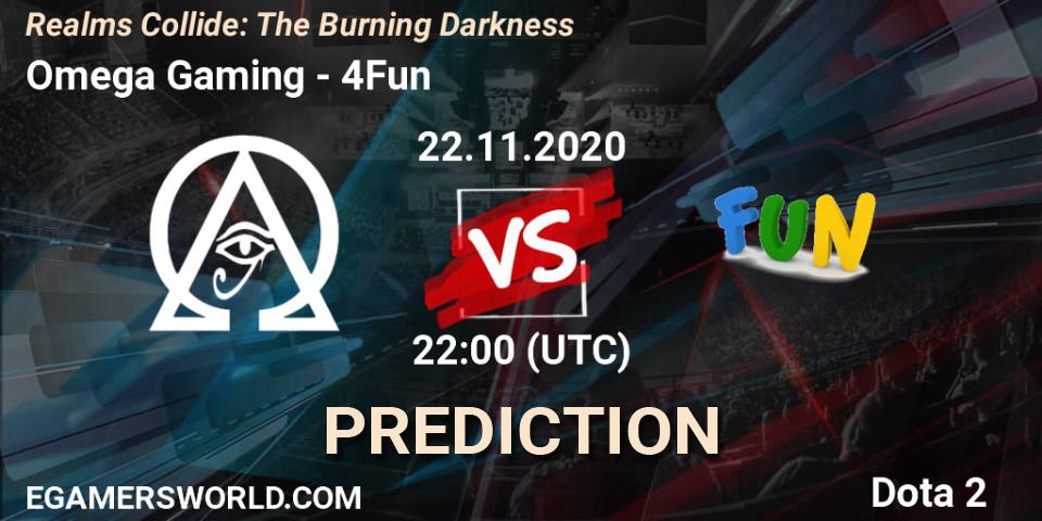 Omega Gaming - 4Fun: ennuste. 22.11.2020 at 22:21, Dota 2, Realms Collide: The Burning Darkness
