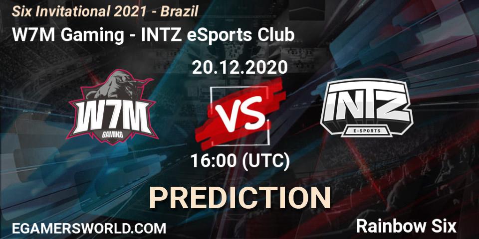 W7M Gaming - INTZ eSports Club: ennuste. 20.12.2020 at 16:00, Rainbow Six, Six Invitational 2021 - Brazil