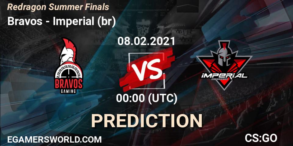 Bravos - Imperial (br): ennuste. 08.02.2021 at 22:30, Counter-Strike (CS2), Redragon Summer Finals