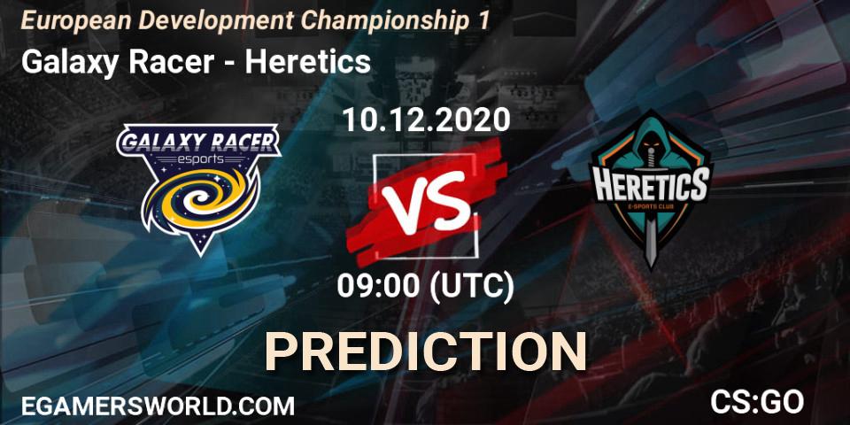 Galaxy Racer - Heretics: ennuste. 10.12.20, CS2 (CS:GO), European Development Championship 1