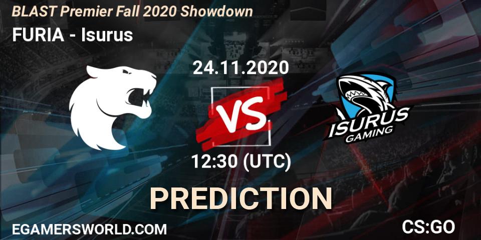 FURIA - Isurus: ennuste. 24.11.2020 at 18:30, Counter-Strike (CS2), BLAST Premier Fall 2020 Showdown