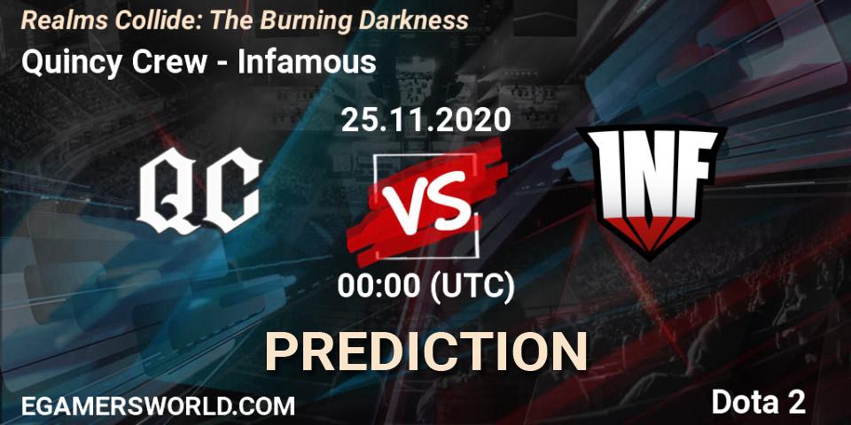 Quincy Crew - Infamous: ennuste. 24.11.2020 at 23:58, Dota 2, Realms Collide: The Burning Darkness