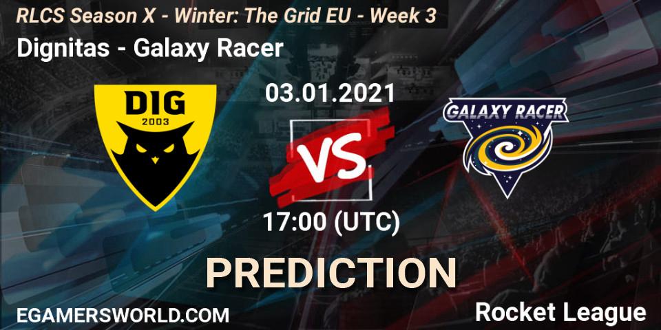 Dignitas - Galaxy Racer: ennuste. 03.01.2021 at 17:00, Rocket League, RLCS Season X - Winter: The Grid EU - Week 3