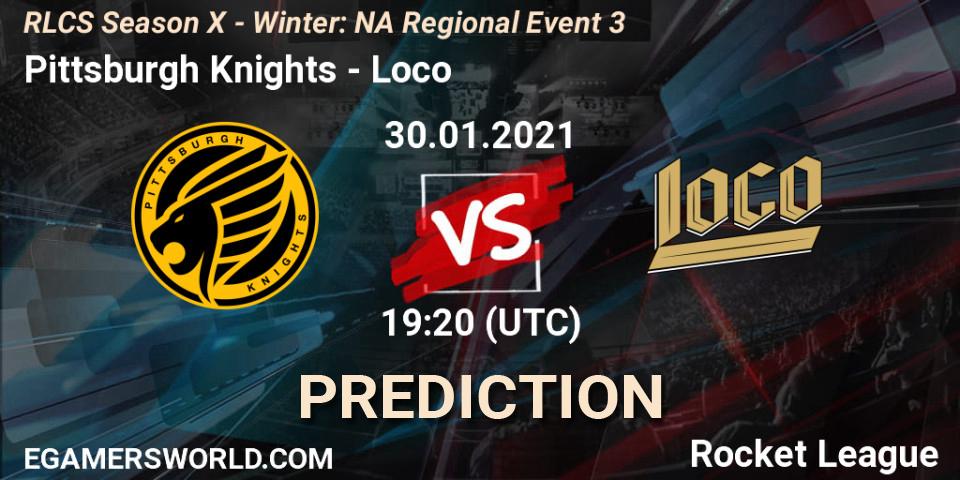 Pittsburgh Knights - Loco: ennuste. 30.01.2021 at 19:20, Rocket League, RLCS Season X - Winter: NA Regional Event 3