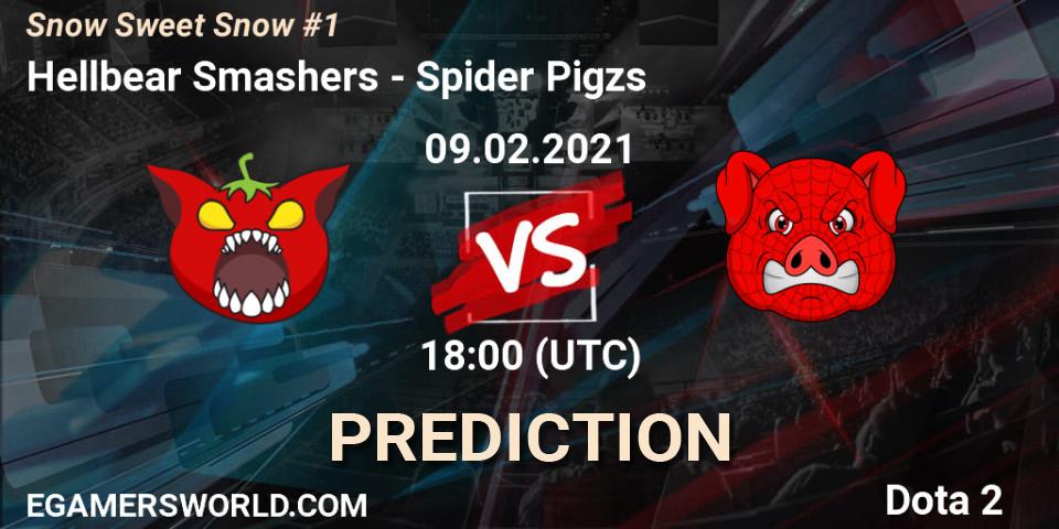 Hellbear Smashers - Spider Pigzs: ennuste. 09.02.2021 at 18:41, Dota 2, Snow Sweet Snow #1