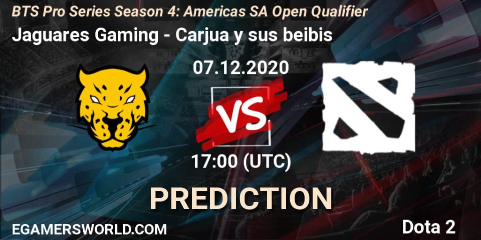 Jaguares Gaming - Carjua y sus beibis: ennuste. 07.12.2020 at 17:09, Dota 2, BTS Pro Series Season 4: Americas SA Open Qualifier