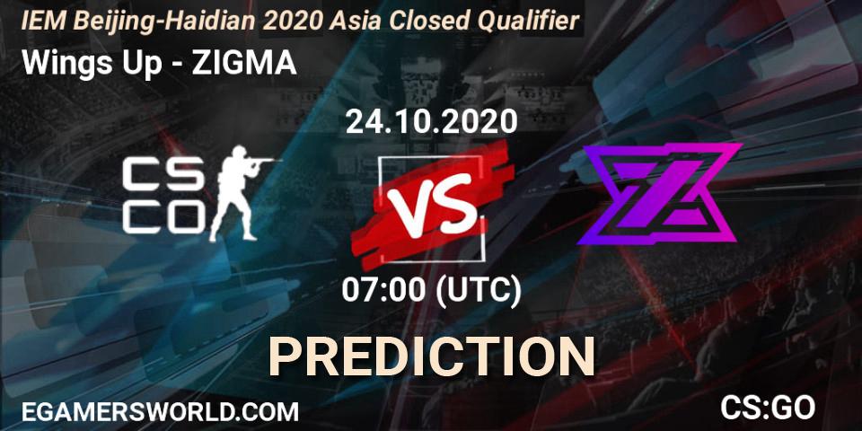 Wings Up - ZIGMA: ennuste. 24.10.2020 at 07:00, Counter-Strike (CS2), IEM Beijing-Haidian 2020 Asia Closed Qualifier
