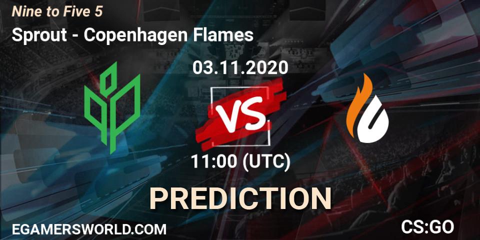 Sprout - Copenhagen Flames: ennuste. 03.11.2020 at 11:40, Counter-Strike (CS2), Nine to Five 5