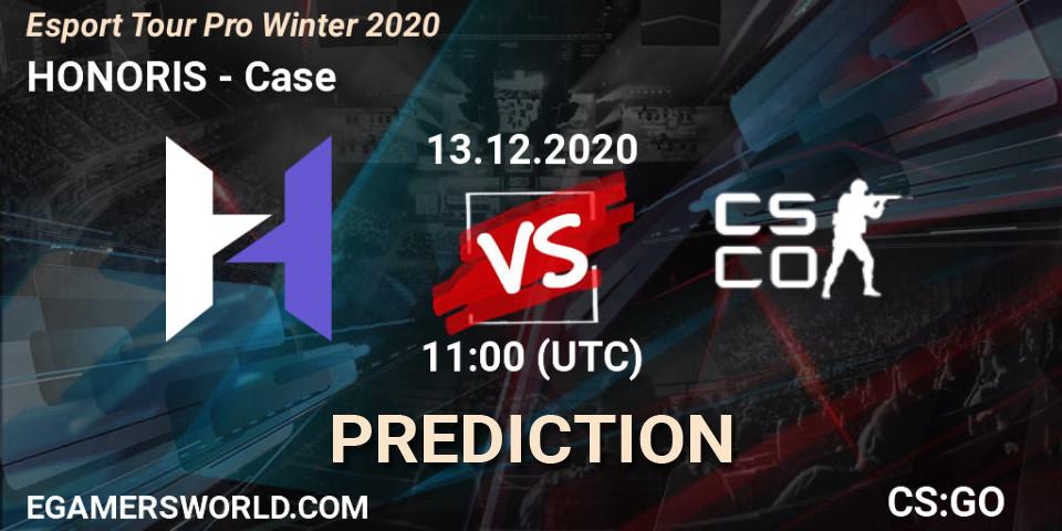 HONORIS - Case: ennuste. 13.12.2020 at 11:00, Counter-Strike (CS2), Esport Tour Pro Winter 2020