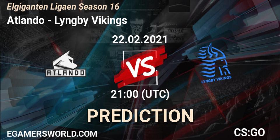 Atlando - Lyngby Vikings: ennuste. 22.02.2021 at 21:00, Counter-Strike (CS2), Elgiganten Ligaen Season 16