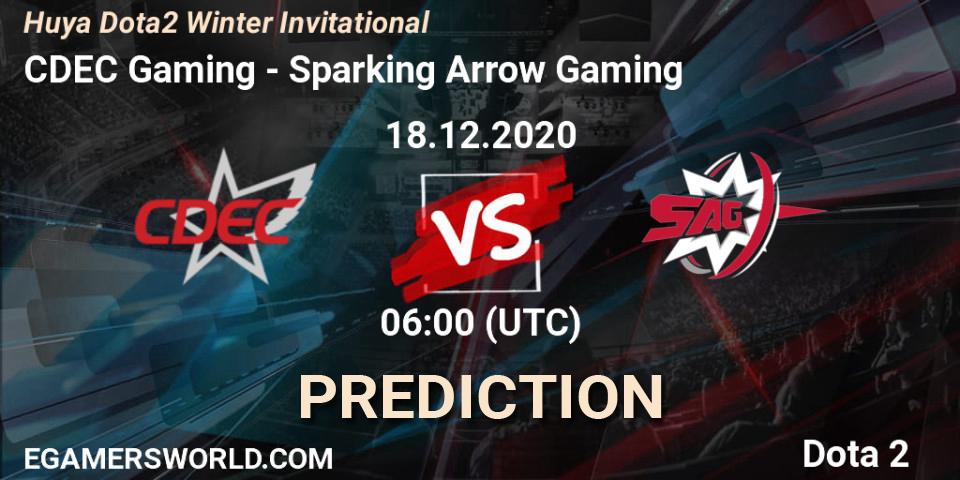 CDEC Gaming - Sparking Arrow Gaming: ennuste. 16.12.2020 at 09:14, Dota 2, Huya Dota2 Winter Invitational