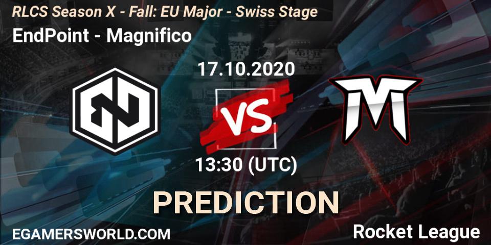 EndPoint - Magnifico: ennuste. 17.10.2020 at 13:30, Rocket League, RLCS Season X - Fall: EU Major - Swiss Stage