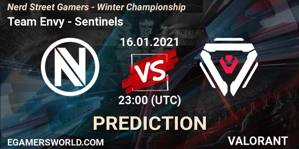Team Envy - Sentinels: ennuste. 16.01.2021 at 20:00, VALORANT, Nerd Street Gamers - Winter Championship