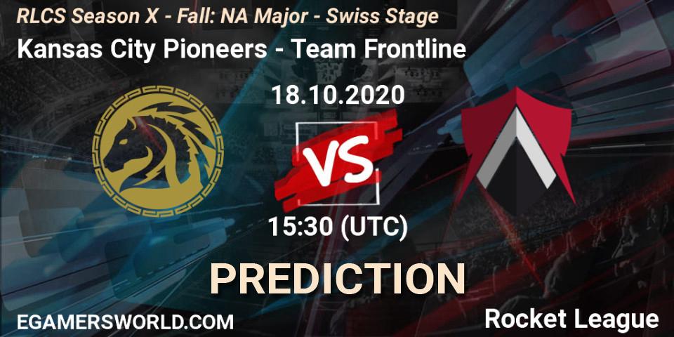 Kansas City Pioneers - Team Frontline: ennuste. 18.10.2020 at 15:30, Rocket League, RLCS Season X - Fall: NA Major - Swiss Stage