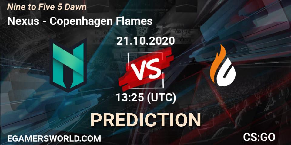 Nexus - Copenhagen Flames: ennuste. 21.10.2020 at 13:25, Counter-Strike (CS2), Nine to Five 5 Dawn
