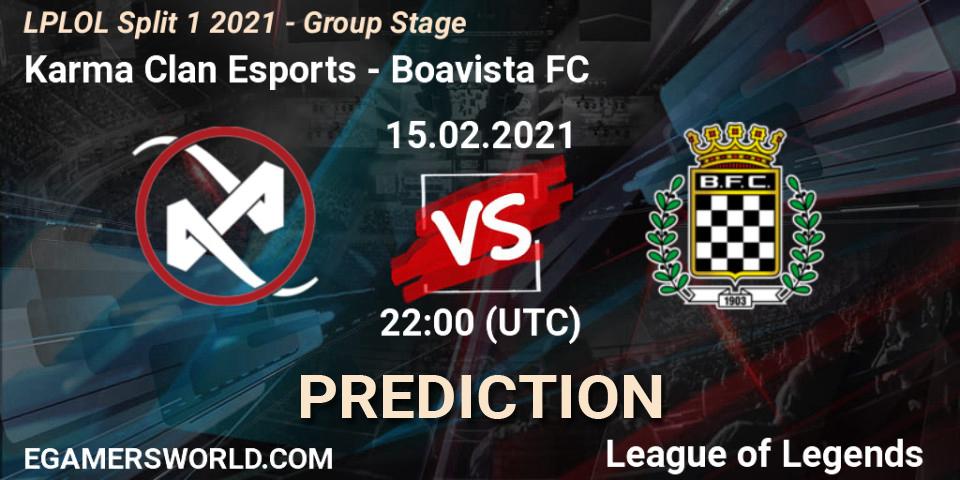 Karma Clan Esports - Boavista FC: ennuste. 15.02.2021 at 22:15, LoL, LPLOL Split 1 2021 - Group Stage