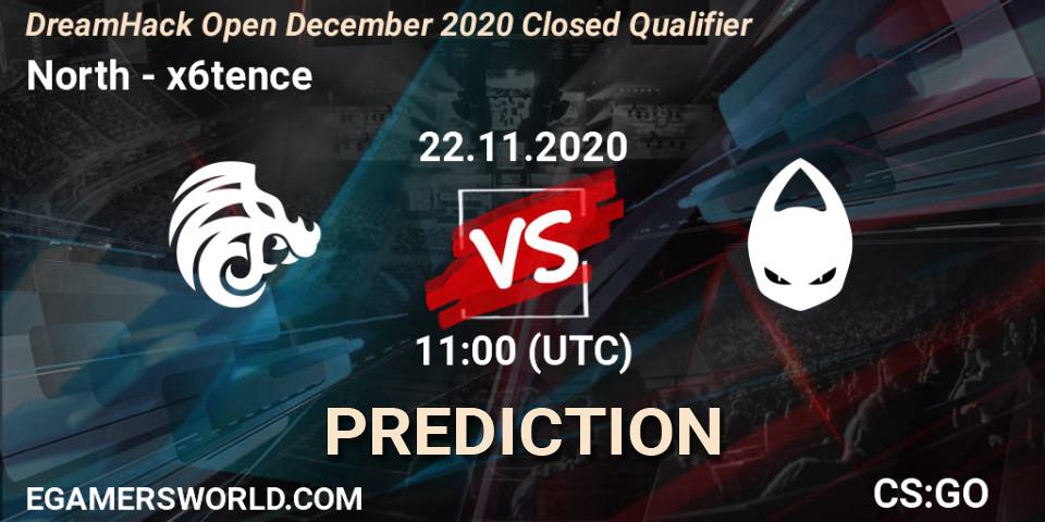 North - x6tence: ennuste. 22.11.20, CS2 (CS:GO), DreamHack Open December 2020 Closed Qualifier