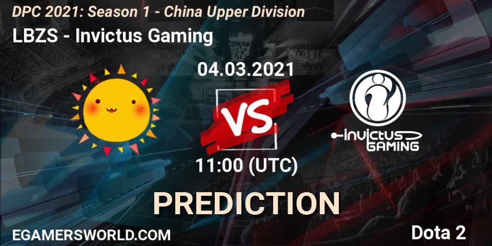 LBZS - Invictus Gaming: ennuste. 04.03.2021 at 11:01, Dota 2, DPC 2021: Season 1 - China Upper Division