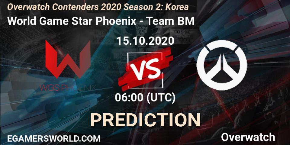 World Game Star Phoenix - Team BM: ennuste. 16.10.20, Overwatch, Overwatch Contenders 2020 Season 2: Korea
