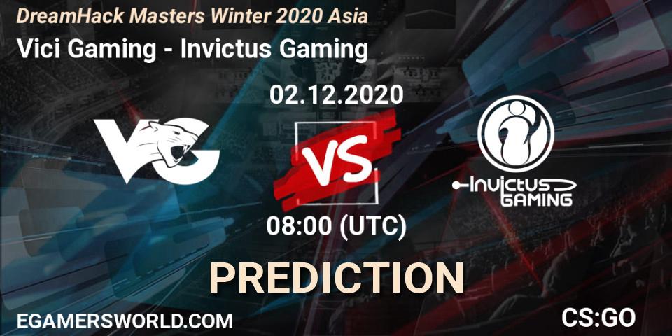 Vici Gaming - Invictus Gaming: ennuste. 02.12.2020 at 08:50, Counter-Strike (CS2), DreamHack Masters Winter 2020 Asia