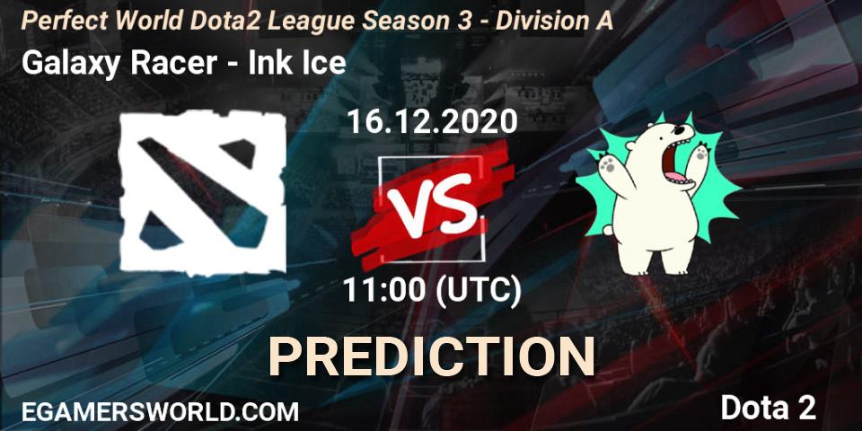Galaxy Racer - Ink Ice: ennuste. 16.12.2020 at 11:13, Dota 2, Perfect World Dota2 League Season 3 - Division A