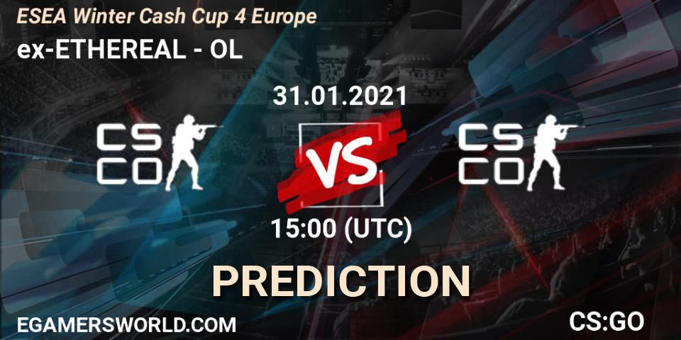 ex-ETHEREAL - OL: ennuste. 31.01.2021 at 15:00, Counter-Strike (CS2), ESEA Cash Cup - Europe: Winter 2020 #4