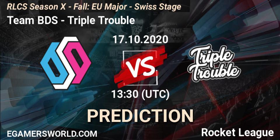 Team BDS - Triple Trouble: ennuste. 17.10.2020 at 13:30, Rocket League, RLCS Season X - Fall: EU Major - Swiss Stage