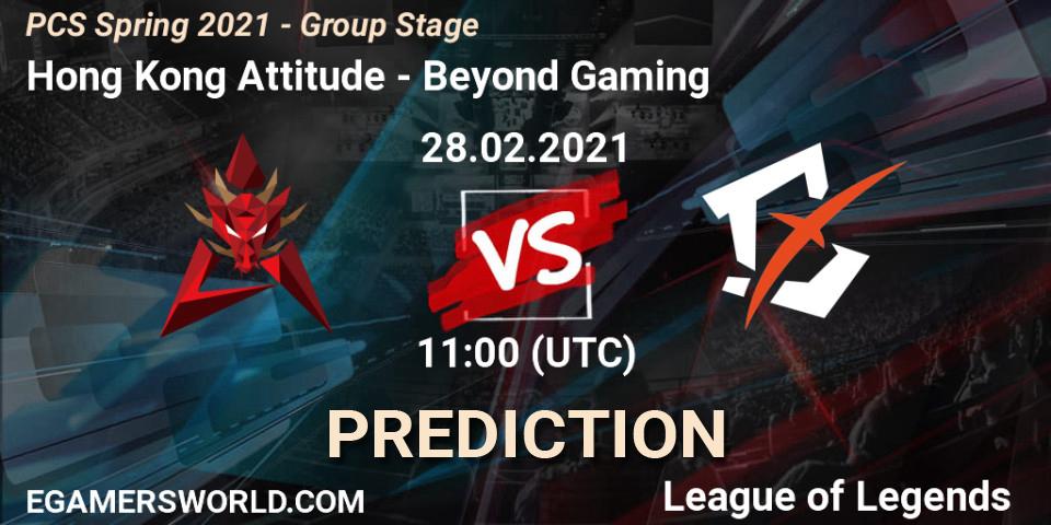 Hong Kong Attitude - Beyond Gaming: ennuste. 28.02.2021 at 10:55, LoL, PCS Spring 2021 - Group Stage