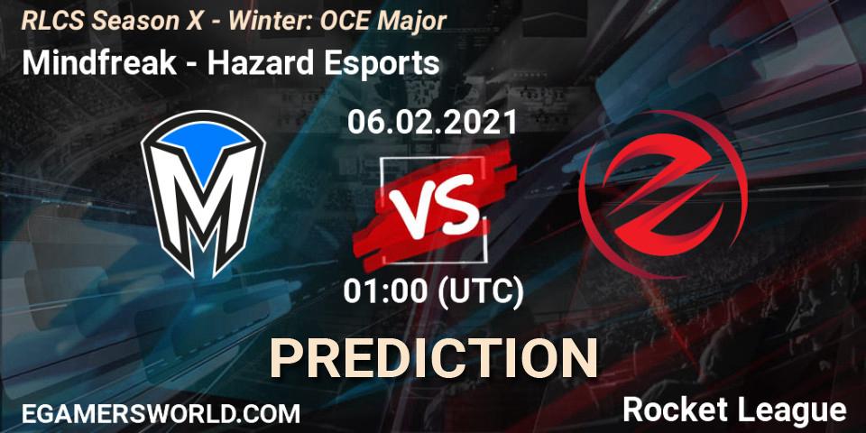 Mindfreak - Hazard Esports: ennuste. 06.02.2021 at 01:00, Rocket League, RLCS Season X - Winter: OCE Major