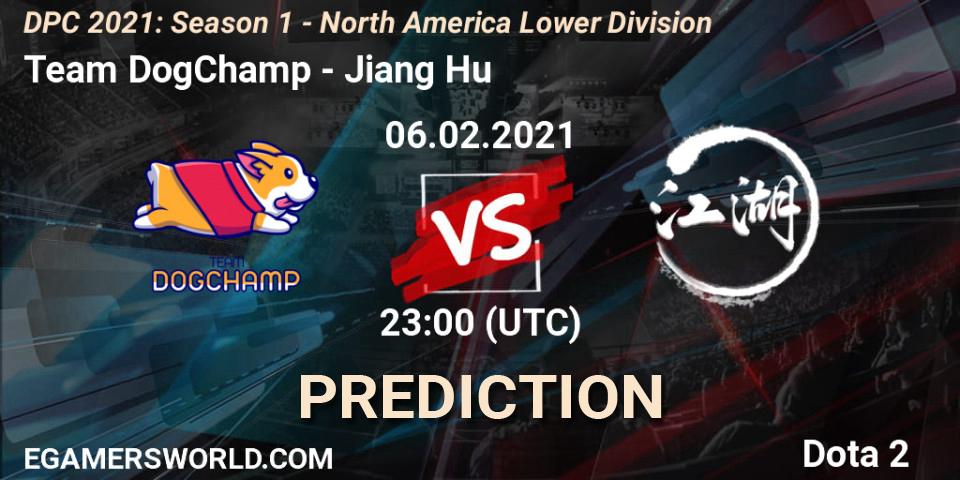 Team DogChamp - Jiang Hu: ennuste. 06.02.2021 at 23:02, Dota 2, DPC 2021: Season 1 - North America Lower Division