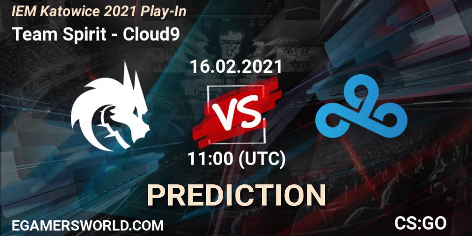 Team Spirit - Cloud9: ennuste. 16.02.2021 at 11:00, Counter-Strike (CS2), IEM Katowice 2021 Play-In