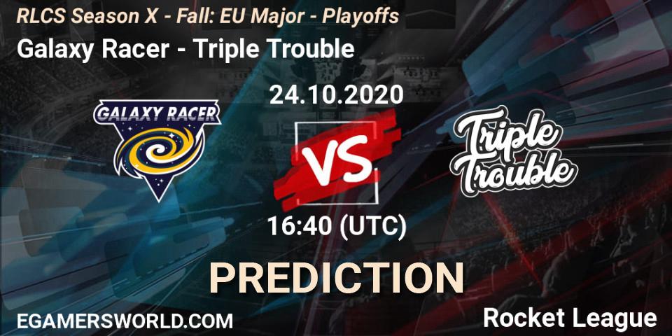 Galaxy Racer - Triple Trouble: ennuste. 24.10.2020 at 16:30, Rocket League, RLCS Season X - Fall: EU Major - Playoffs
