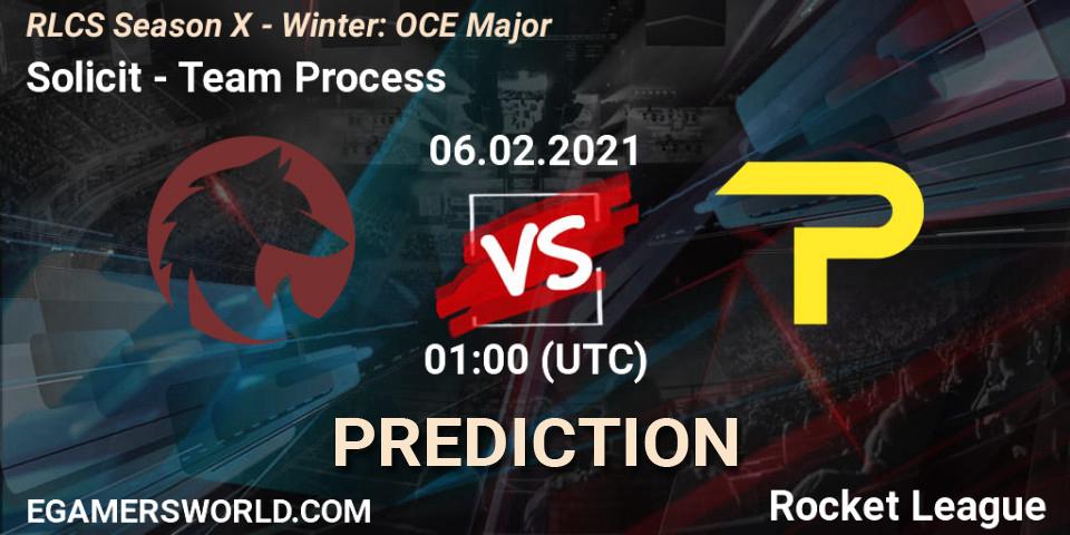 Solicit - Team Process: ennuste. 06.02.2021 at 01:00, Rocket League, RLCS Season X - Winter: OCE Major