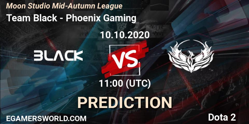 Team Black - Phoenix Gaming: ennuste. 10.10.20, Dota 2, Moon Studio Mid-Autumn League