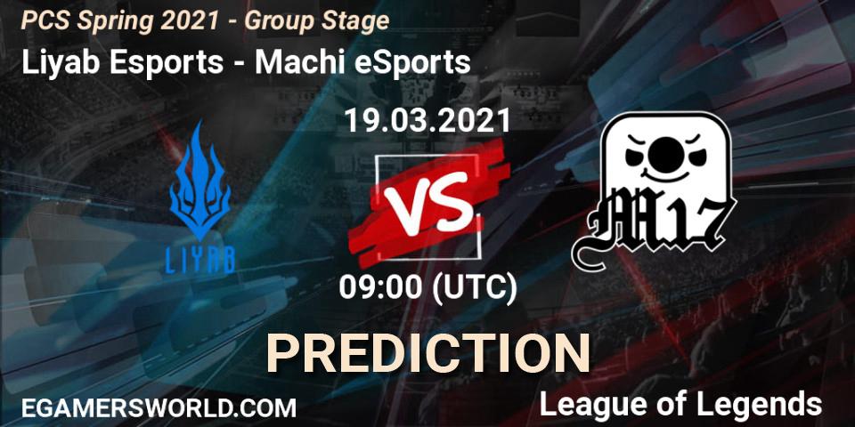 Liyab Esports - Machi eSports: ennuste. 19.03.2021 at 09:00, LoL, PCS Spring 2021 - Group Stage