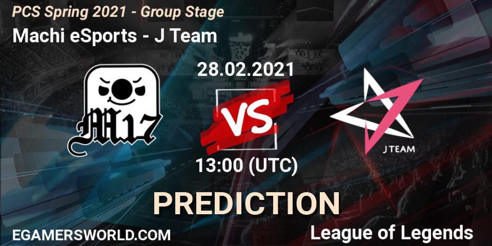 Machi eSports - J Team: ennuste. 28.02.2021 at 13:00, LoL, PCS Spring 2021 - Group Stage