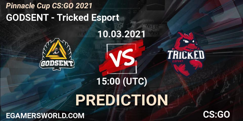 GODSENT - Tricked Esport: ennuste. 10.03.2021 at 15:00, Counter-Strike (CS2), Pinnacle Cup #1