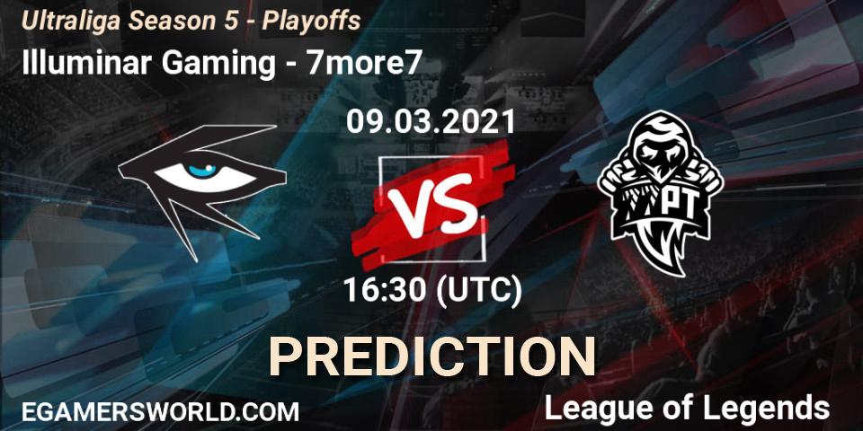 Illuminar Gaming - 7more7: ennuste. 09.03.2021 at 16:30, LoL, Ultraliga Season 5 - Playoffs