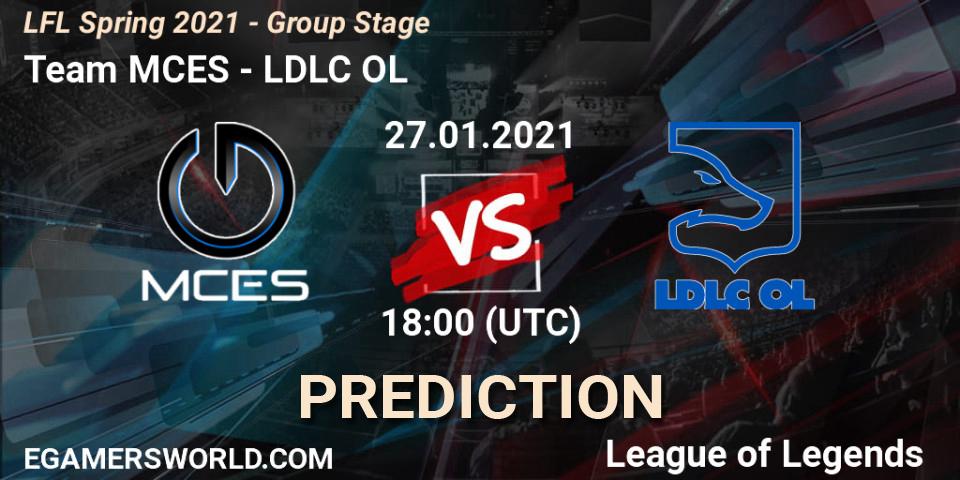 Team MCES - LDLC OL: ennuste. 27.01.2021 at 18:00, LoL, LFL Spring 2021 - Group Stage