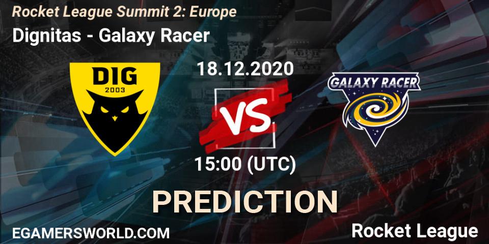 Dignitas - Galaxy Racer: ennuste. 18.12.2020 at 15:00, Rocket League, Rocket League Summit 2: Europe