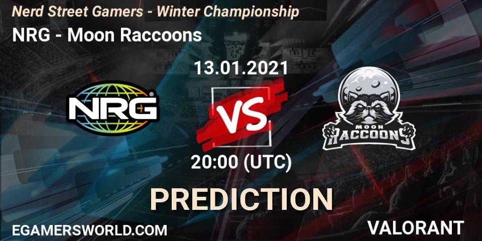 NRG - Moon Raccoons: ennuste. 13.01.2021 at 23:00, VALORANT, Nerd Street Gamers - Winter Championship