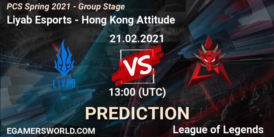 Liyab Esports - Hong Kong Attitude: ennuste. 21.02.2021 at 13:00, LoL, PCS Spring 2021 - Group Stage