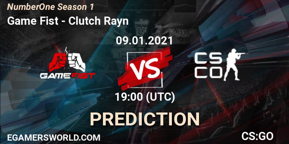 Game Fist - Clutch Rayn: ennuste. 09.01.2021 at 19:00, Counter-Strike (CS2), NumberOne Season 1