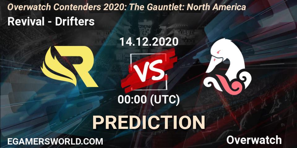 Revival - Drifters: ennuste. 14.12.2020 at 00:00, Overwatch, Overwatch Contenders 2020: The Gauntlet: North America