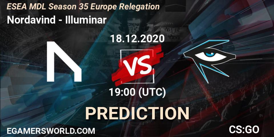 Nordavind - Illuminar: ennuste. 18.12.2020 at 19:00, Counter-Strike (CS2), ESEA MDL Season 35 Europe Relegation
