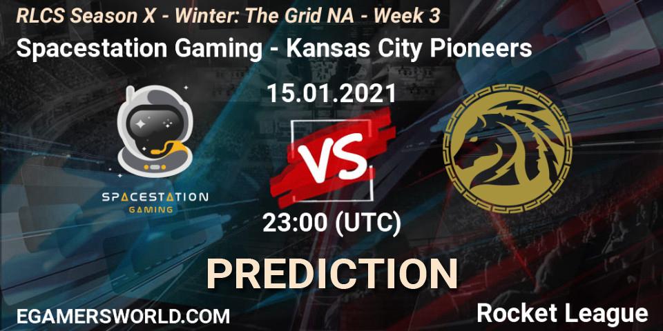 Spacestation Gaming - Kansas City Pioneers: ennuste. 15.01.2021 at 23:00, Rocket League, RLCS Season X - Winter: The Grid NA - Week 3