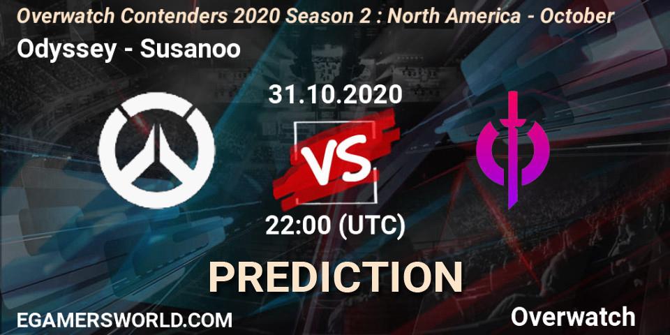Odyssey - Susanoo: ennuste. 31.10.2020 at 22:00, Overwatch, Overwatch Contenders 2020 Season 2: North America - October