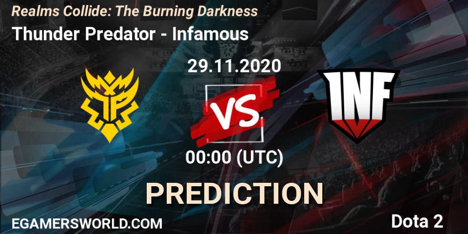 Thunder Predator - Infamous: ennuste. 29.11.2020 at 02:31, Dota 2, Realms Collide: The Burning Darkness
